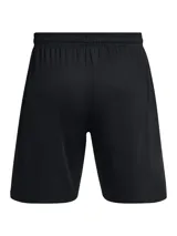 Short deportivo Under Armour de tejido de punto suave y ligero, color negro, con cintura elástica con cordón y logo de la marca en el lateral.