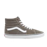 Championes de caña alta Vans Sk8-Hi color gris con detalles en blanco.