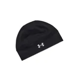 Gorro deportivo negro de Under Armour, con tecnología UA Storm que repele el agua y tejido ColdGear de doble capa.