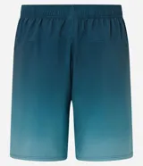 Bermuda deportiva masculina de color azul, con cintura elástica y cordón interno de ajuste.