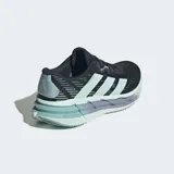 Championes de running Adidas Adistar 4, color negro con detalles en verde agua y suela gruesa con tecnología REPETITOR.