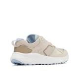 Zapatillas Columbia modelo Bethany de estilo urbano, color beige con detalles en tonos claros. Presentan una combinación de malla transpirable y sobrecapas de ante, con una mediasuela blanca estable y suela de caucho de alta tracción.