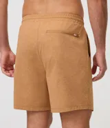 Bermuda deportiva Get Over para hombre, de color gris, con cintura elástica, cordón interno ajustable y bolsillo con cierre en la parte trasera.