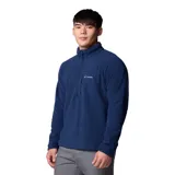 Buzo polar Columbia de cuello alto con cierre frontal parcial y bolsillo con cierre en el pecho. Presenta logo de la marca bordado en el frente.