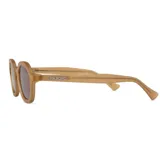 Lentes de sol Mr Boho modelo El Patio, color arena mate con lentes marrones.