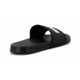 Sandalias estilo ojotas Quiksilver Venice para hombre, color negro con tira ancha y el logotipo de la marca en relieve en color blanco.