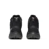 Bota de senderismo Merrell modelo Speed Strike 2 Ltr, color negro, con diseño impermeable y suela de goma de alta tracción. Presenta parte superior de cuero de plena flor y ante, con cuello acolchado y herrajes metálicos.