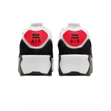 Championes Nike Air Max 90 color rosa con detalles en gris y suela blanca con detalles en marrón.