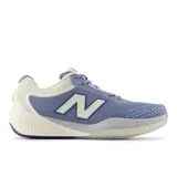 Championes de tenis New Balance 996 V6 para dama, color lila y blanco, con capellada de malla y suela de goma NDurance.