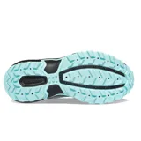 Championes Saucony Excursion TR16 para mujer, color negro con detalles en celeste y gris.