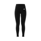 Calzas de training Adidas, color negro, con cintura alta, costuras selladas y tecnología Aeroready.