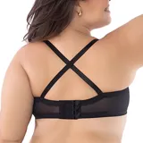 Soutien color arena de microfibra, con aros para mayor sujeción y copas enteras. Posee breteles desmontables, permitiendo su uso como strapless.