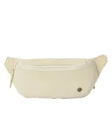 Riñonera Rip Curl modelo Everyday Belt Bag, color beige, con cierre frontal y correa ajustable.