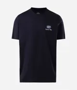 Remera negra de algodón con cuello redondo, manga corta y calce cómodo. Presenta una gran estampa en la espalda de inspiración automotiva retro con el texto "Legendary 80s Beast" y la ilustración de un auto clásico.