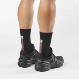 Championes de trekking y trail running Salomon Speedcross 6 GTX, color negro con detalles reflectantes plateados y suela con tecnología Contagrip.