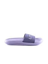 Ojotas Umbro Twise Lady para mujer, color lila, de diseño ergonómico con tira ancha y el logotipo de la marca en relieve.