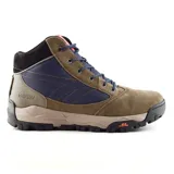 Bota de trekking Hi-Tec Gannet Peak, color marrón con detalles en azul y negro.