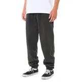 Pantalon de jogging color negro, con cintura elástica y puños acanalados en los tobillos.