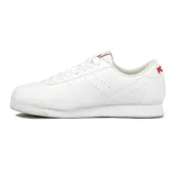 Championes urbanos Pony Champion Lifestyle Bajo, color blanco con detalles en rojo.