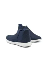 Botas grises de lana merino con suela blanca de EVA.