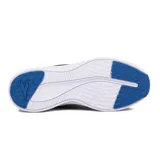 Championes de running Diadora Messina para hombre, color negro con detalles en azul y suela blanca.