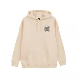 Canguro beige con capucha y bolsillo tipo canguro. Estampado con el logo de Santa Cruz en el pecho.