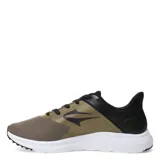 Championes deportivos Topper modelo Rack, con capellada combinada en malla textil color oliva y refuerzos sintéticos en negro. Presentan cierre por cordones, entresuela blanca de EVA y suela con tracción.