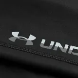 Calza de entrenamiento Under Armour negra de tiro alto, con logo estampado en la pierna izquierda.