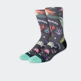 Medias Stance con diseño de Ariel, la sirenita, en tonos grises y celestes.