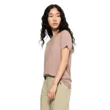 Remera de manga corta y cuello redondo, confeccionada en tejido de Tencel, con diseño básico y ajuste cómodo.