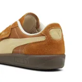 Championes Puma Palermo Vintage color caramelo con detalles en beige y suela marrón.