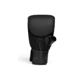 Guantes de boxeo Everlast Elite Cardio negros con logo dorado.