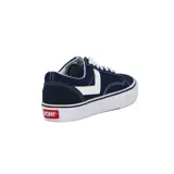 Championes Pony de lona color azul marino con detalles en blanco.