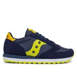Championes Saucony Jazz Original, color azul marino con detalles en amarillo.