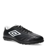 Championes de fútbol 5 Umbro Classico II TF, color blanco con detalles en negro.