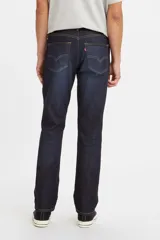 Pantalón de jean Levi's 511 Slim Fit de corte estrecho, color azul oscuro, con costuras en contraste.