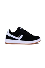 Championes deportivos Pony Square para hombre, en color azul marino con detalles en blanco en los laterales y suela de goma con entresuela blanca.