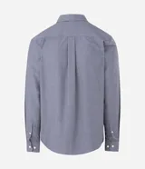 Camisa de manga larga Marfinno en color beige, con cuello camisero clásico y cierre frontal de botones.