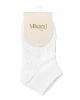 Soquete liso de algodón con puño elástico, ideal para uso diario.