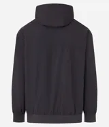 Campera deportiva Get Over con capucha y cierre frontal de cremallera. Presenta un diseño bicolor en tonos grises con estampa lettering en el pecho, bolsillos laterales, puños y bajo elásticos.