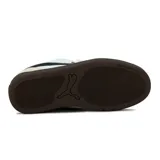 Championes Puma modelo Park Lifestyle OG, de diseño urbano con base blanca, franja lateral negra y detalles en gamuza beige en la puntera y el talón, con suela de goma color marrón.