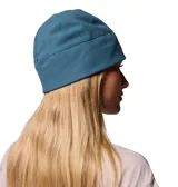 Gorro tipo beanie de polar color azul, con tecnología termorreflectante Omni-Heat y logo de la marca bordado en el frente.