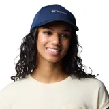 Gorra Columbia modelo Twin Canyon Ball Cap, color azul marino con el logo de la marca bordado en el frente.