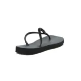 Chanclas negras marca Tropical Brasil, modelo Quadradihas, con tiras finas y plantilla texturizada.
