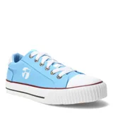 Championes urbanos Topper modelo Wagon, confeccionados en lona color celeste con puntera y suela de goma blanca. Presentan cordones blancos y detalle de logo lateral en color blanco.