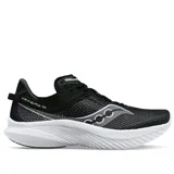 Championes de running Saucony Kinvara 14, color negro con detalles en blanco y plateado.