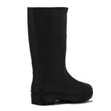 Bota de lluvia negra de caña media con suela track.