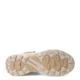 Botas de trekking Merrell modelo Speed Strike 2 Ltr Mid Wp, color marrón claro con detalles en marrón oscuro y beige. Presentan un diseño de caña media, confeccionadas en cuero y malla, con cierre de cordones y suela de goma con relieve para mayor tracción.