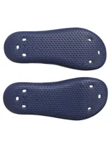 Chancletas Under Armour modelo UA M Locker V SL, color azul marino, de EVA moldeada de una sola pieza con diseño de secado rápido y orificios de drenaje.