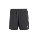 Shorts deportivos Adidas Own The Run, color gris oscuro, con cintura elástica, tecnología AEROREADY y detalles reflectantes.